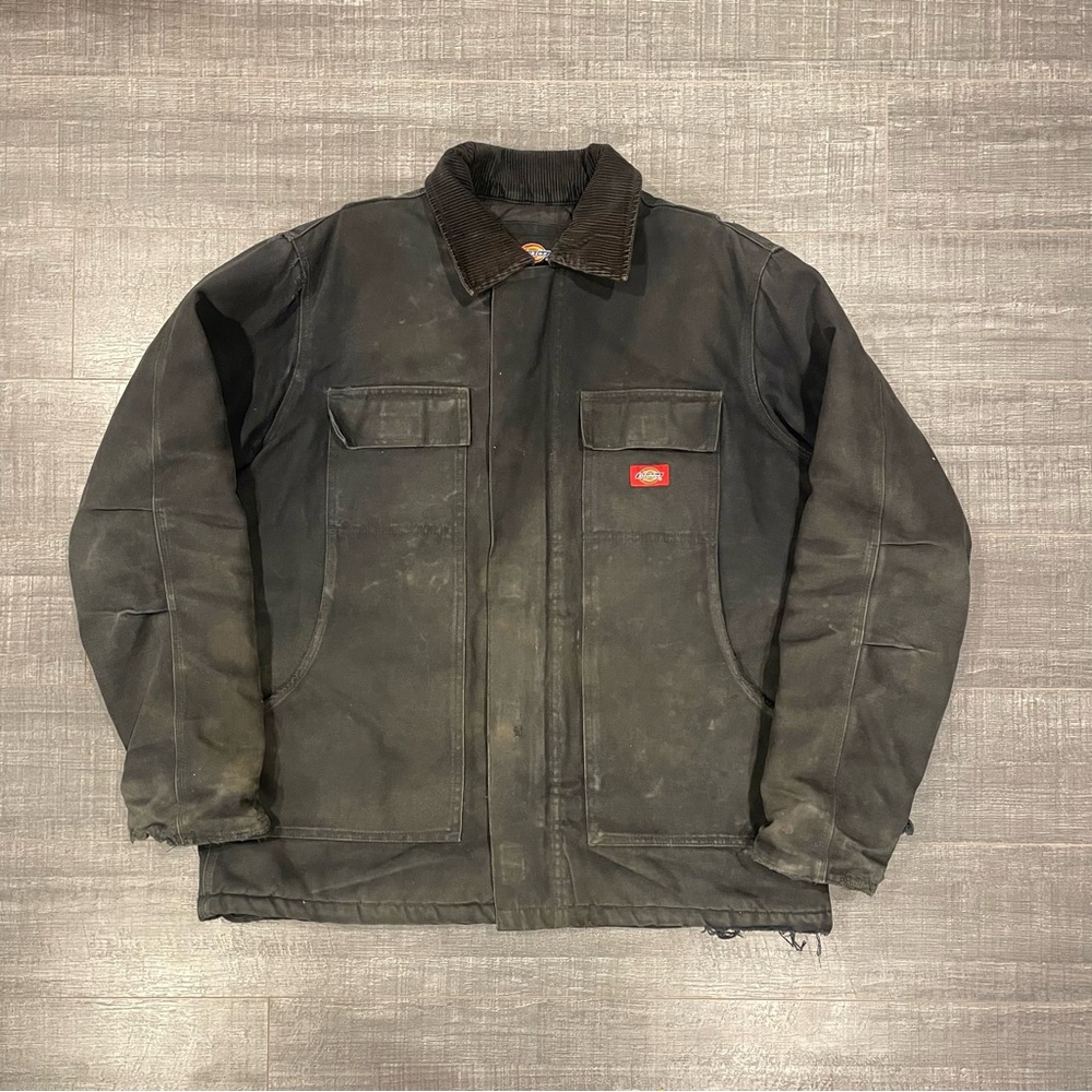 Faded Black Insulated Dickies Workwear Jacket